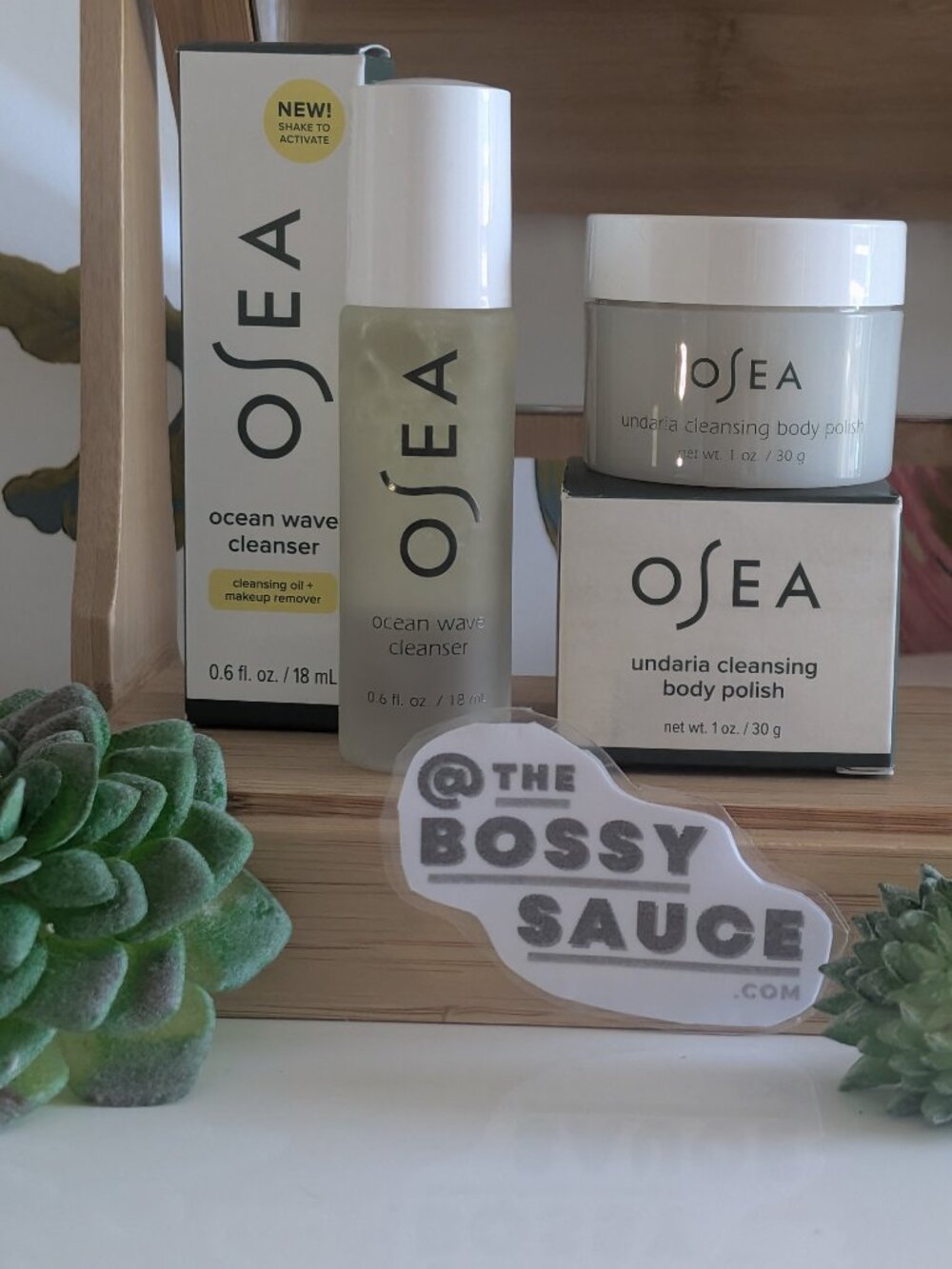 🌸 OSEA Ocean Wave Cleanser & Undaria Cleansing Body Polish Travel Size DUO